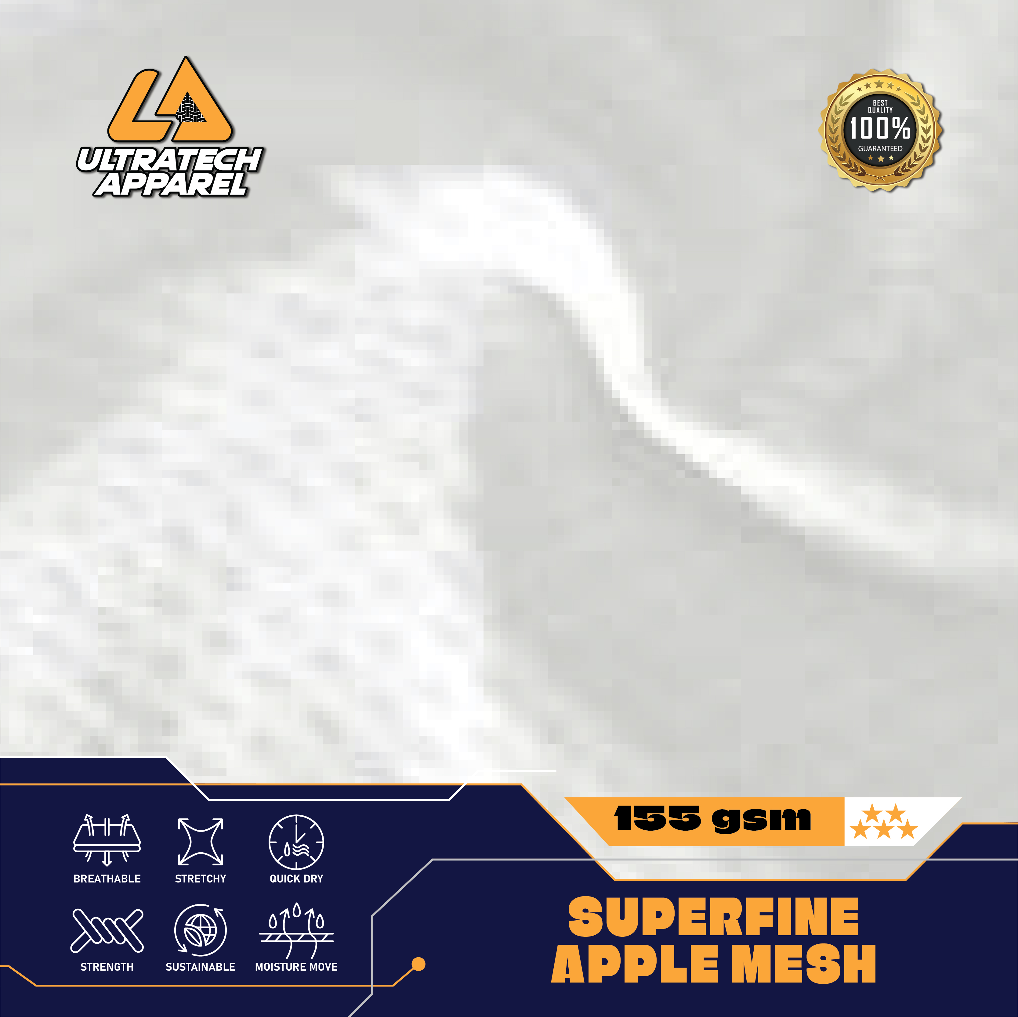 Superfine Apple Mesh (155GSM)